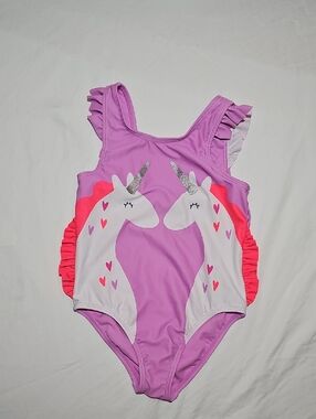 Epic Threads Purple Pink Unicorn One-Piece Swimsuit